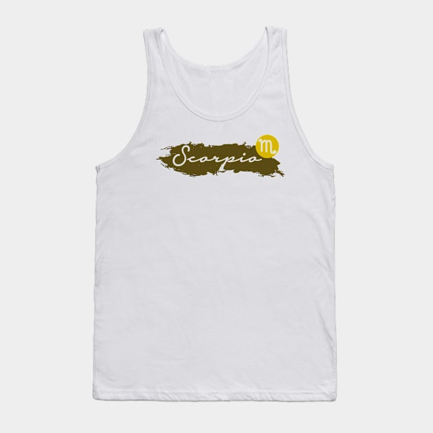 Scorpio Horoscope Tank Top by creative words